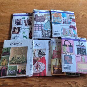 Lot of 7 purse patterns